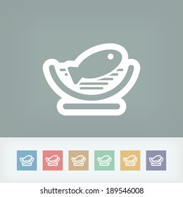 Dish of fish icon