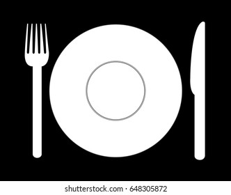 Dish with fork and knife isolated icon - Illustration
Crockery, Dinner, Eating, Eating Utensil, Equipment