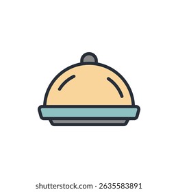 dish icon collection .design style with background