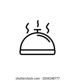 vector de entrega de iconos de plato para el elemento de diseño