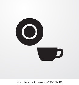 dish icon illustration isolated vector sign symbol
