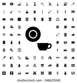 dish icon illustration isolated vector sign symbol