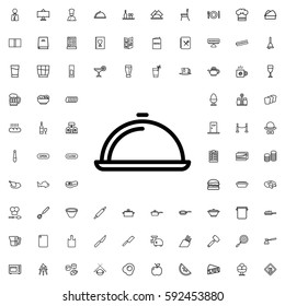 dish icon illustration isolated vector sign symbol. Restaurant icons vector set.