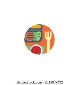 dish Icon Isolated On White Background