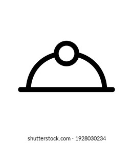 dish icon or logo isolated sign symbol vector illustration - high quality black style vector icons
