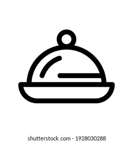 icono de plato o logotipo símbolo de signo aislado ilustración vectorial de alta calidad estilo negro iconos vectoriales
