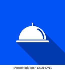 Dish icon with shadow , sign design