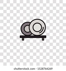 dish icon sign and symbol. dish color icon for website design and mobile app development. Simple Element from kitchen collection for mobile concept and web apps icon.