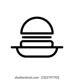 logotipo de diseño simple de icono de plato
