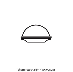 dish icon vector art eps image logo sign flat design web gray