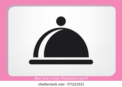 dish icon vector illustration.