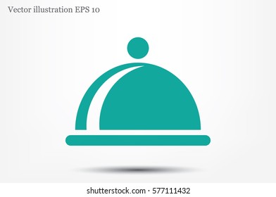 dish icon vector illustration.