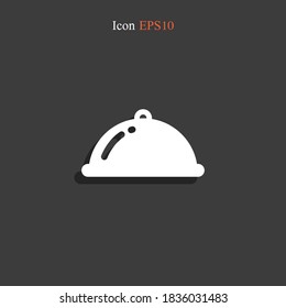 Dish icon. Vector illustration EPS 10.
