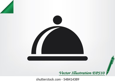 dish icon vector illustration EPS 10
