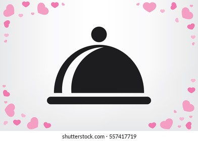 dish icon vector illustration EPS 10