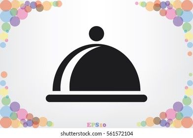 dish icon vector illustration EPS 10