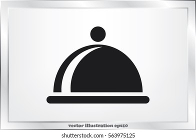 dish icon vector illustration EPS 10