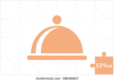 dish icon vector illustration EPS 10