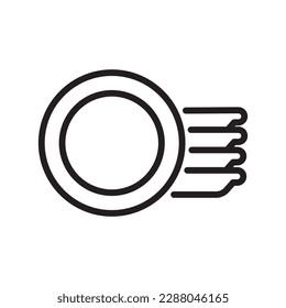 Dish icon vector isolated on white background for your web and mobile app design, Dish logo concept