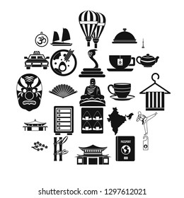 Dish icons set. Simple set of 25 dish vector icons for web isolated on white background