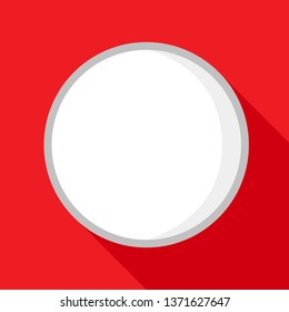 Dish illustration in kitchen context, flat vector icon with strong keylight.