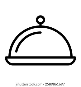 Dish Line Icon Design For Personal And Commercial Use