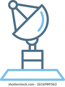 Dish Line Two Colour Icon