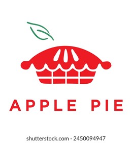 a dish made from a pastry dish filled with various sweet ingredients such as apples logo tamplate