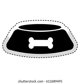 dish mascot isolated icon
