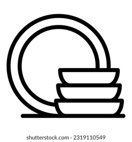 Dish pack icon outline vector. Kitchen detergent. Lemon dishwash