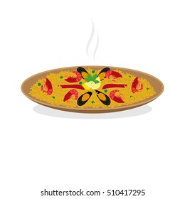 Dish paella