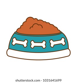 dish pet with food