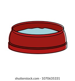 dish pet isolated icon