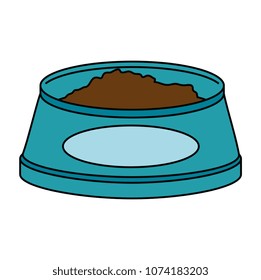 dish pet isolated icon