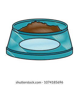dish pet isolated icon