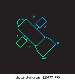 dish satellite icon vector design