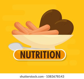 dish with sausages and chicken