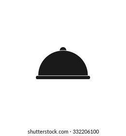 Dish served. eps 10 vector composition illustration