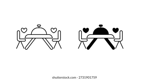 Icono de conjunto de plato con fondo blanco Vector Ilustración de stock