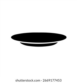 Dish Silhouette Icon in Simple Design