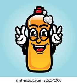 dish soap bottle cute character