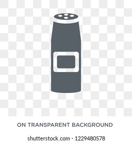 Dish soap icon. Trendy flat vector Dish soap icon on transparent background from Cleaning collection. 