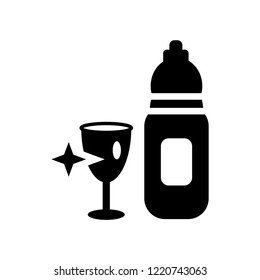 Dish soap icon. Trendy Dish soap logo concept on white background from cleaning collection. Suitable for use on web apps, mobile apps and print media.