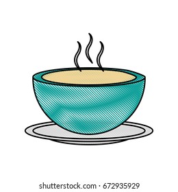 dish with soup icon