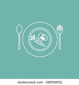Dish with useful food