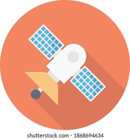 dish vector flat color icon
