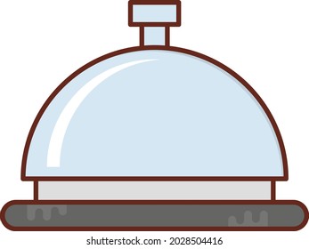 dish vector flat color icon