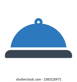 dish vector glyph color icon 