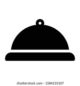 dish vector glyph flat icon 