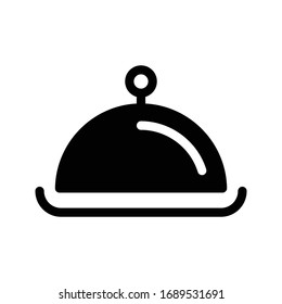 dish vector glyph flat icon 